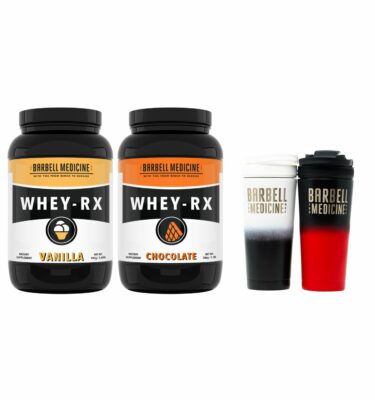 Whey Protein & Shaker Bottle Bundle