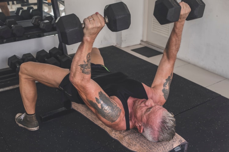 Flat Dumbbell Bench Press