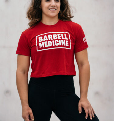 Barbell Medicine Competition Crop T-Shirt