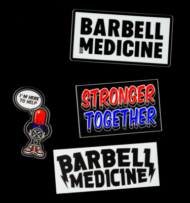 Barbell Medicine Sticker Pack